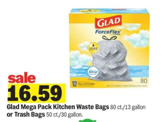 Glad Mega Pack Kitchen Waste Bags