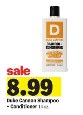 Duke Cannon Shampoo + Conditioner