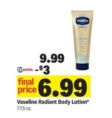 Vaseline Radiant Body Lotion