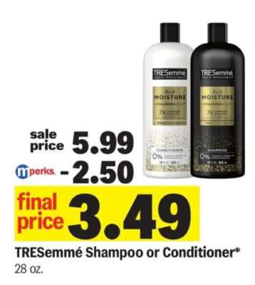 Tresemme Shampoo or Conditioner