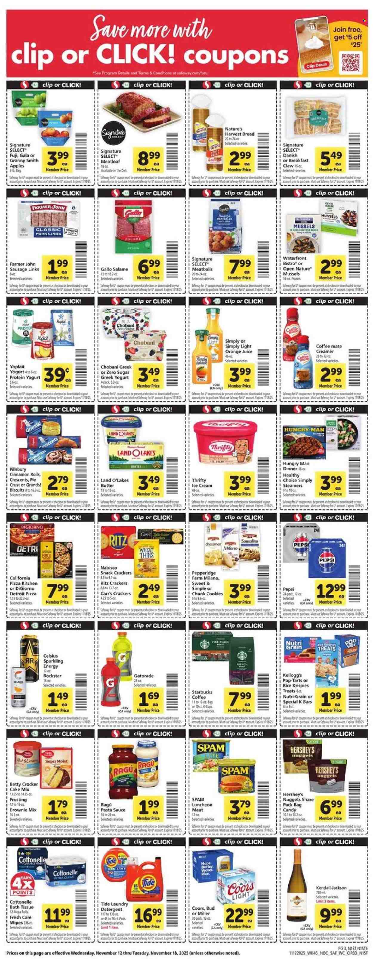 Safeway ad - 11/12/2025 - 11/18/2025. Page 3