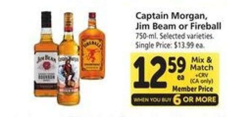 Captain Morgan, Jim Beam or Fireball