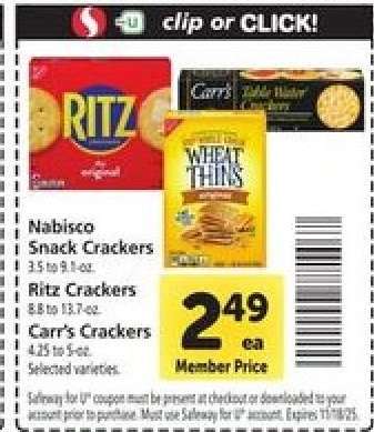 Nabisco Snack Crackers