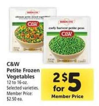C&W Petite Frozen Vegetables