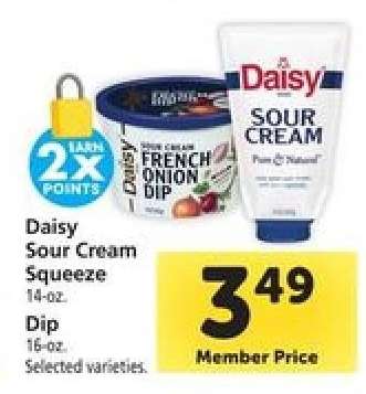 Daisy Sour Cream Squeeze