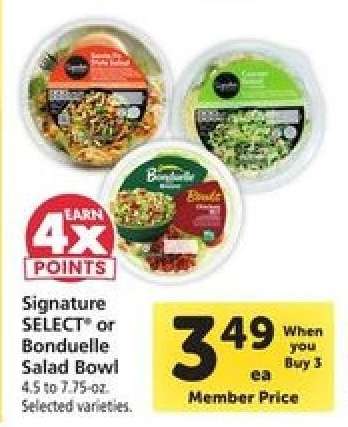 Signature SELECT or Bonduelle Salad Bowl