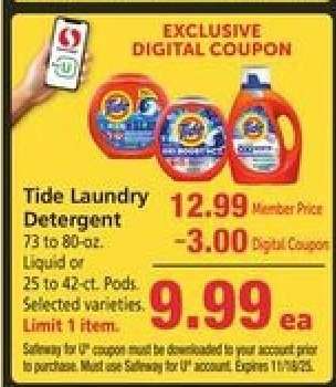 Tide Laundry Detergent