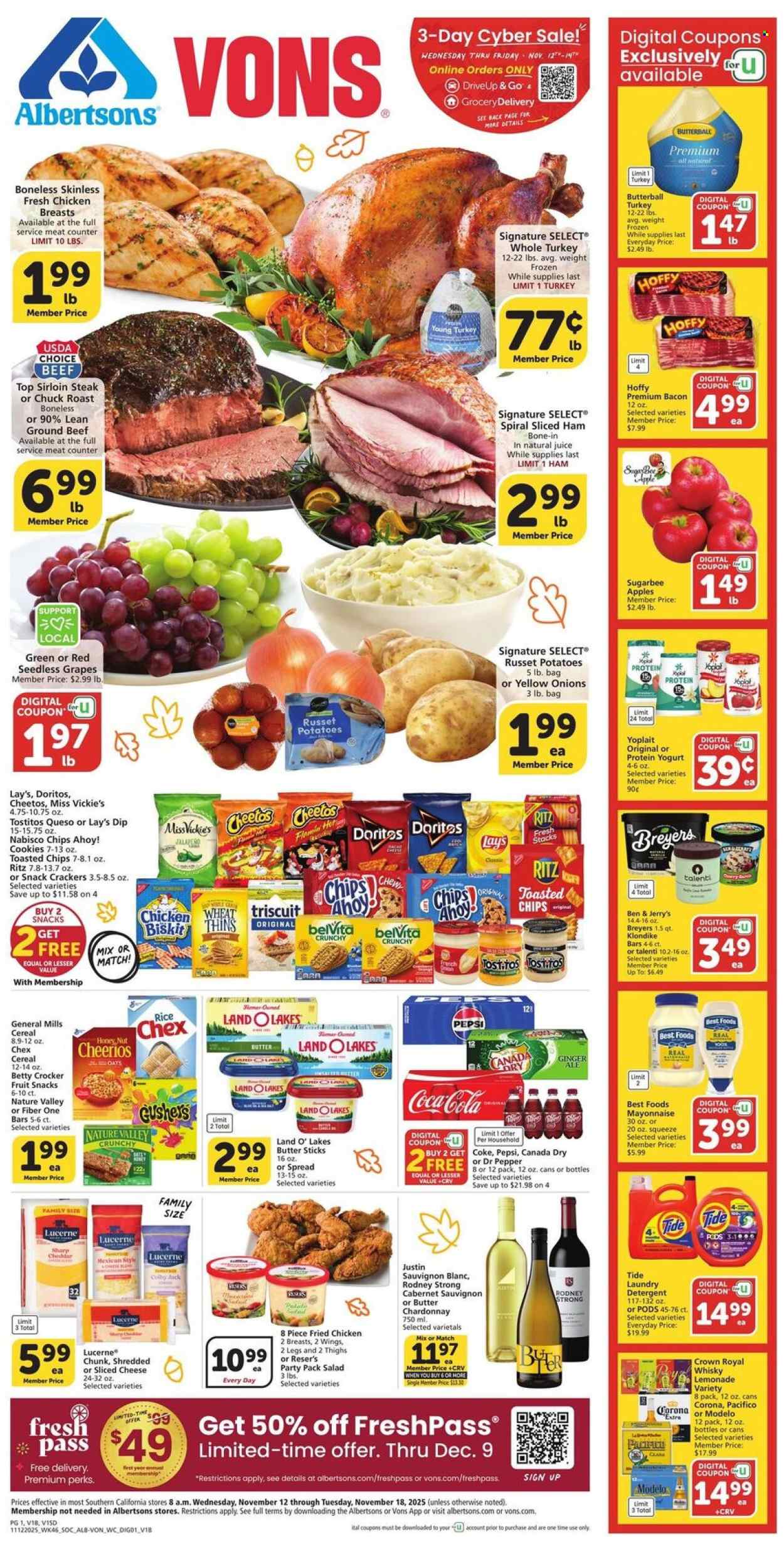 Albertsons ad - 11/12/2025 - 11/18/2025. Page 1
