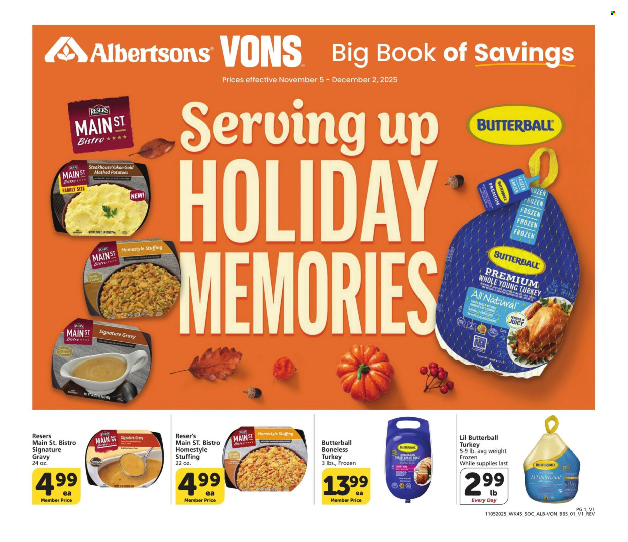 Albertsons ad - 11/05/2025 - 12/02/2025. Page 1