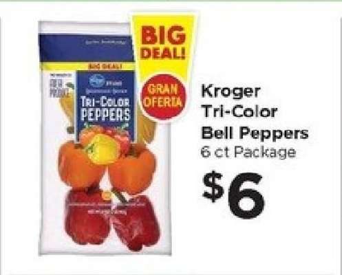 Kroger Tri-Color Bell Peppers