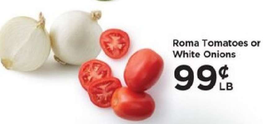 Roma Tomatoes or White Onions