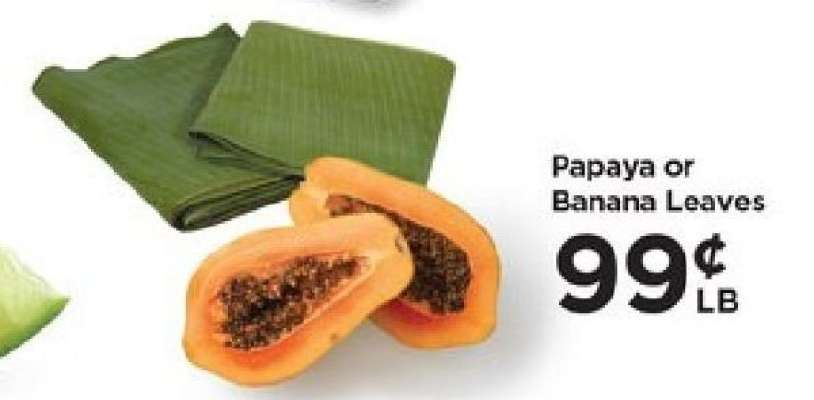 Papaya or Banana Leaves