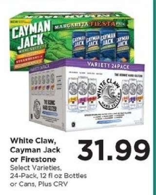 White Claw, Cayman Jack or Firestone