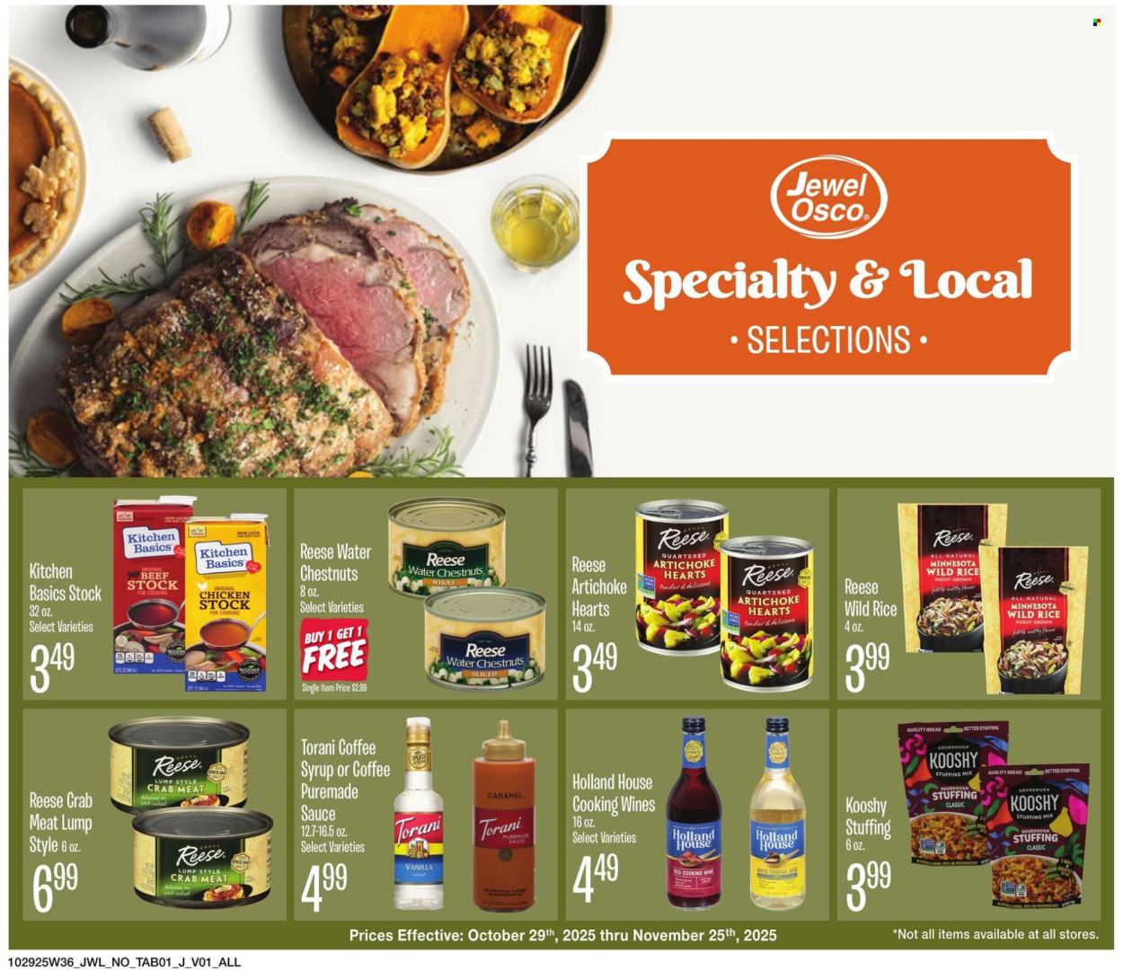 Jewel Osco ad - 10/29/2025 - 11/25/2025. Page 1
