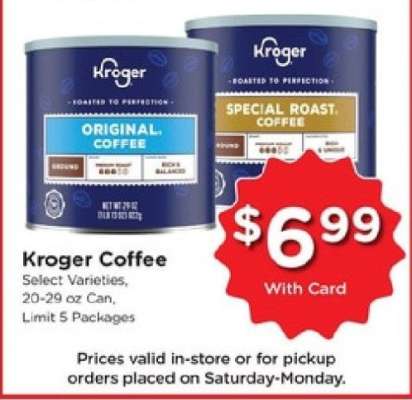 Kroger Coffee