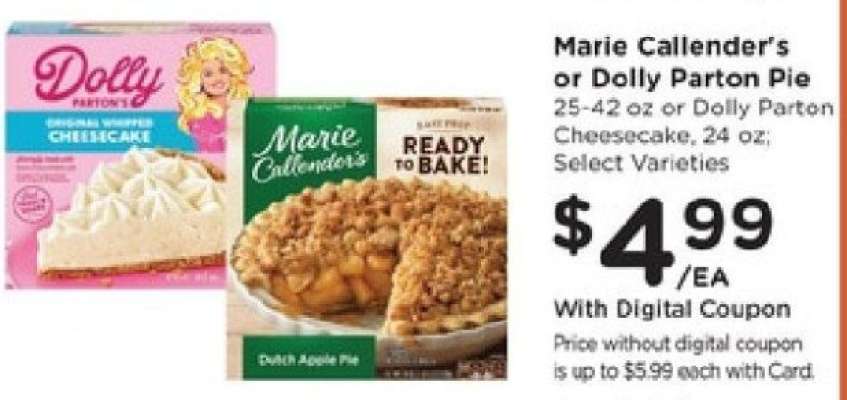 Marie Callender's or Dolly Parton Pie