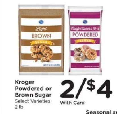Kroger Powdered or Brown Sugar