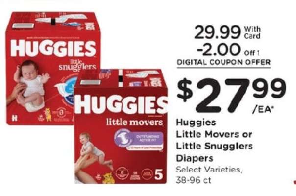 Huggies Little Movers or Little Snugglers Diapers