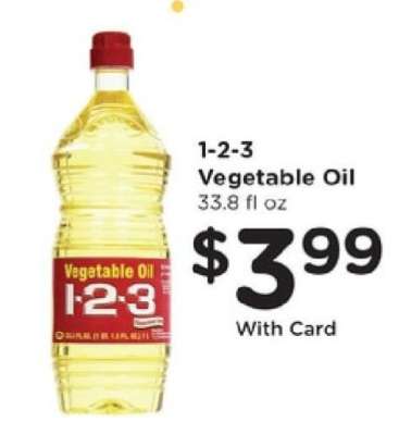 1-2-3 Vegetable Oil