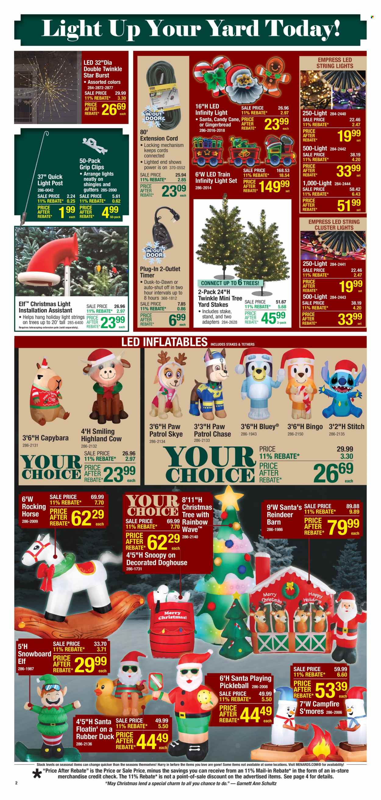 Menards ad - 11/06/2025 - 11/16/2025. Page 2