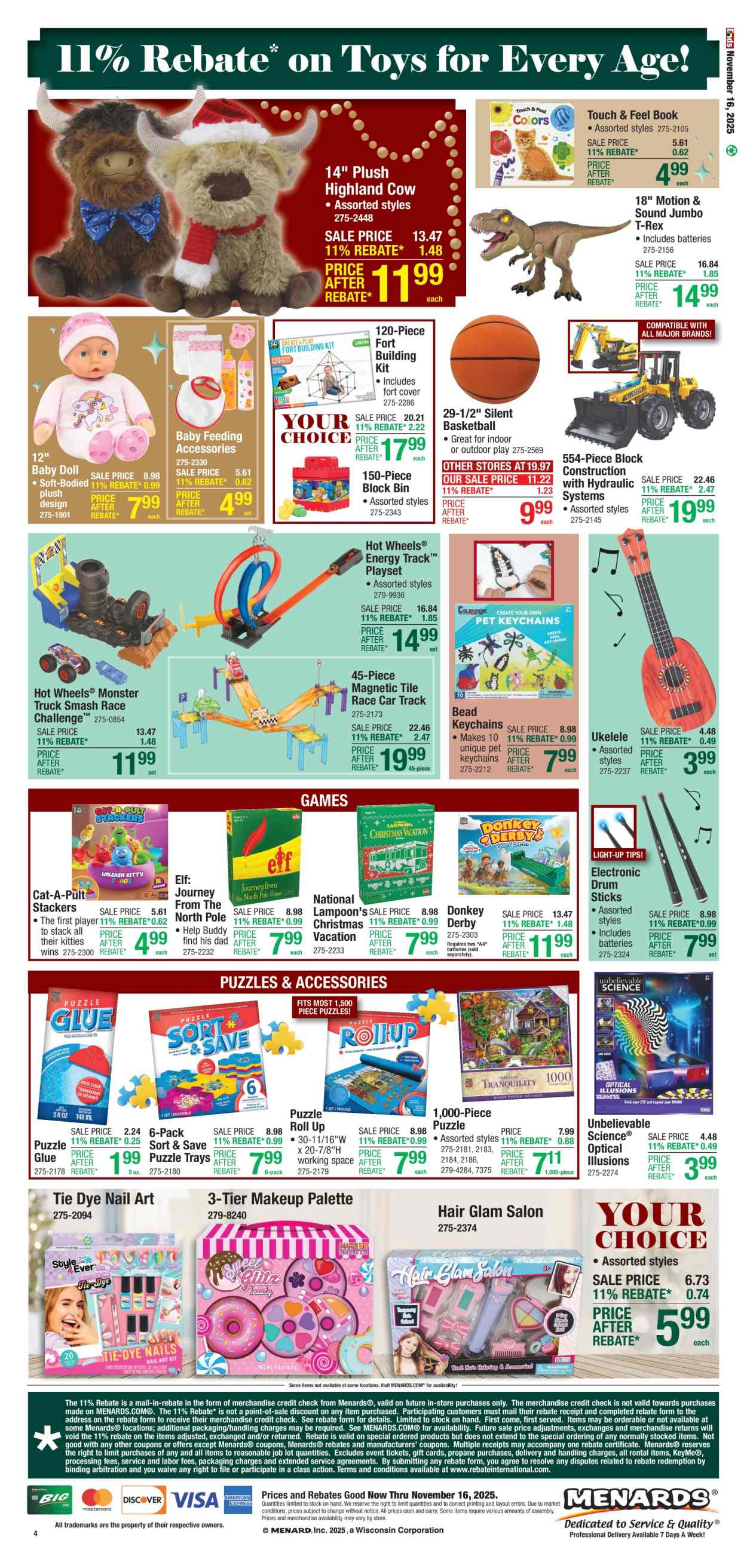 Menards ad - 11/06/2025 - 11/16/2025. Page 4