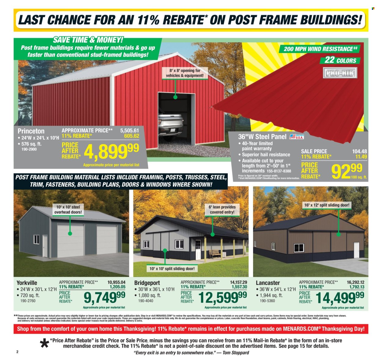 Menards ad - 11/13/2025 - 11/27/2025. Page 3