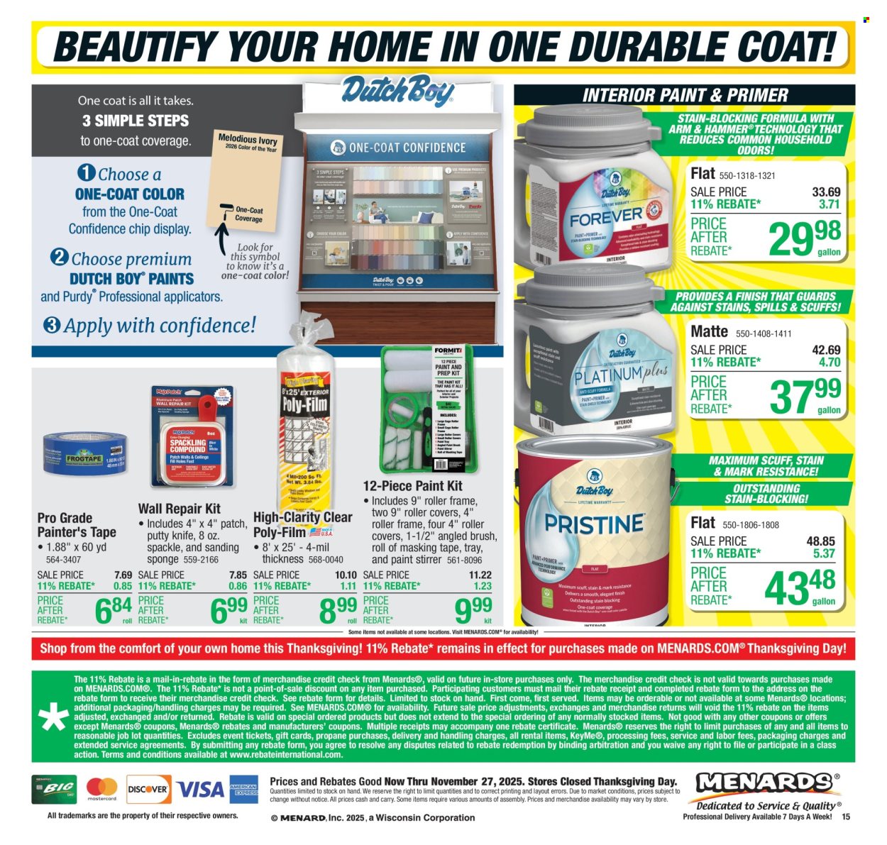 Menards ad - 11/13/2025 - 11/27/2025. Page 20