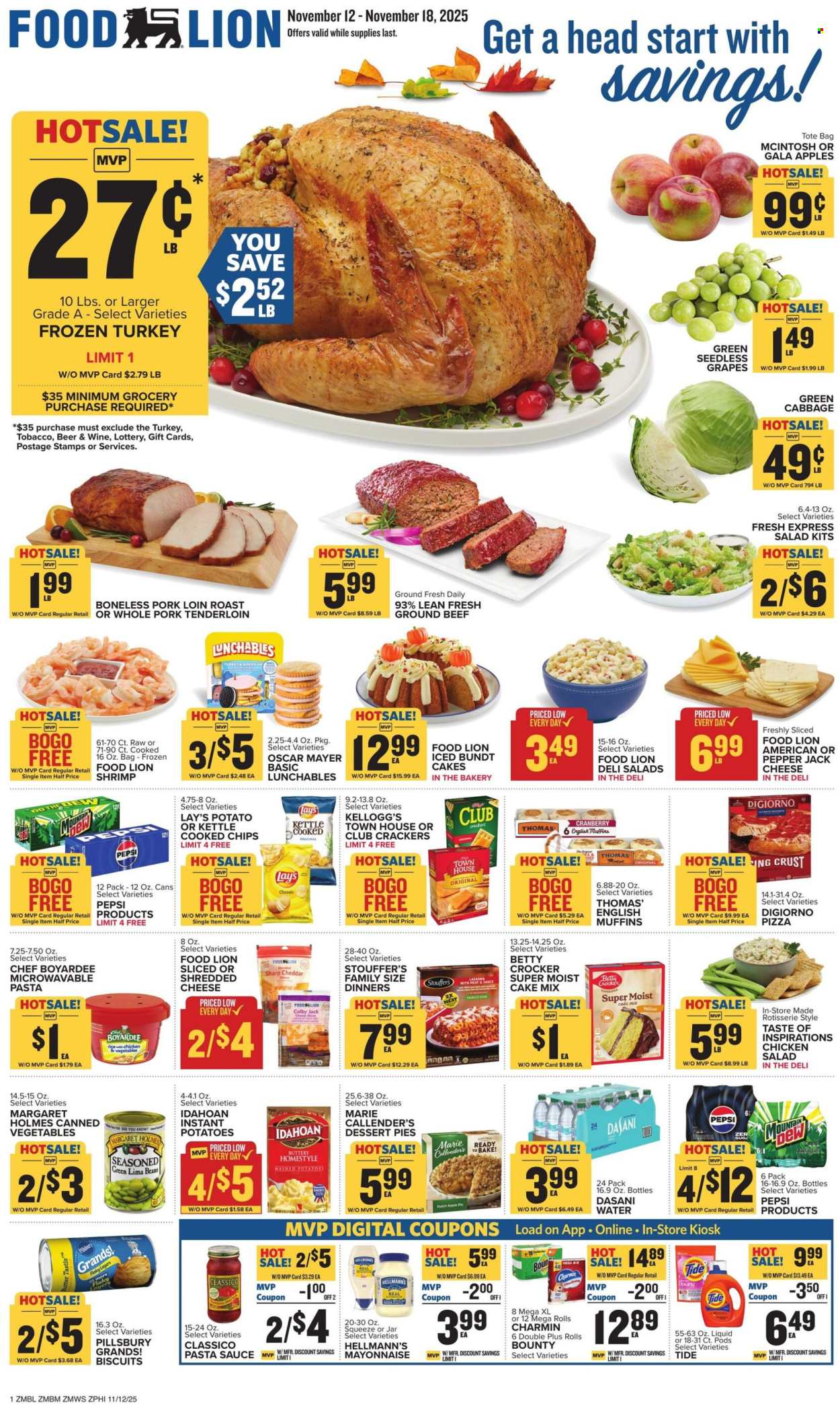 Food Lion ad - 11/12/2025 - 11/18/2025. Page 1