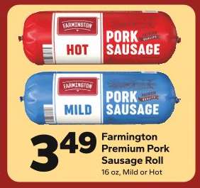 Farmington Premium Pork Sausage Roll