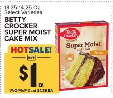 Betty Crocker Super Moist cake mix
