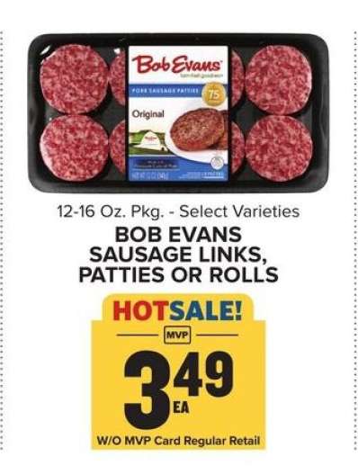 Bob Evans Sausage Links, Patties or Rolls