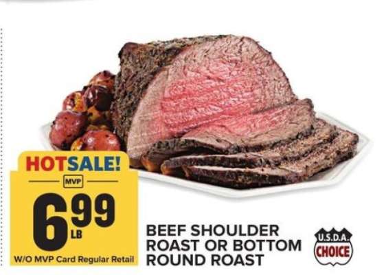 Beef Shoulder Roast or Bottom Round Roast
