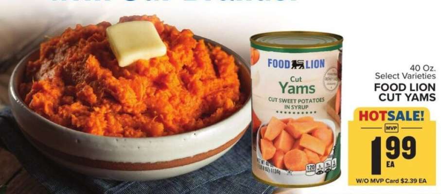 Food Lion Cut Yams