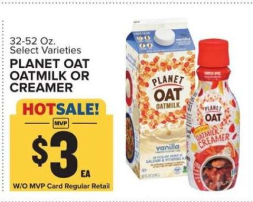 Planet Oat Oatmilk or Creamer