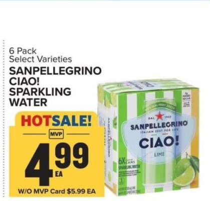 SANPELLEGRINO CIAO! SPARKLING WATER