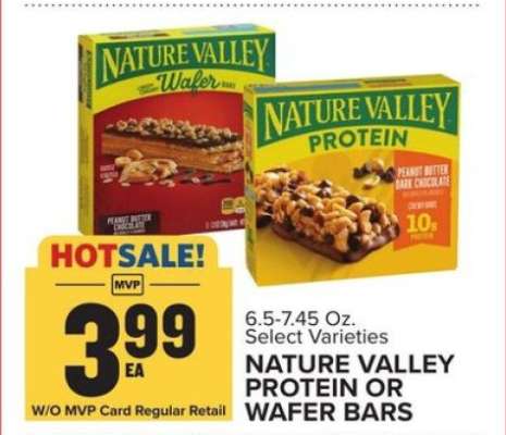 Nature Valley Protein or Wafer Bars