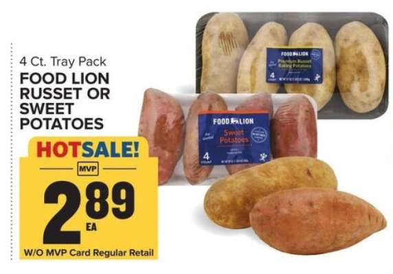 Food Lion Russet or Sweet Potatoes