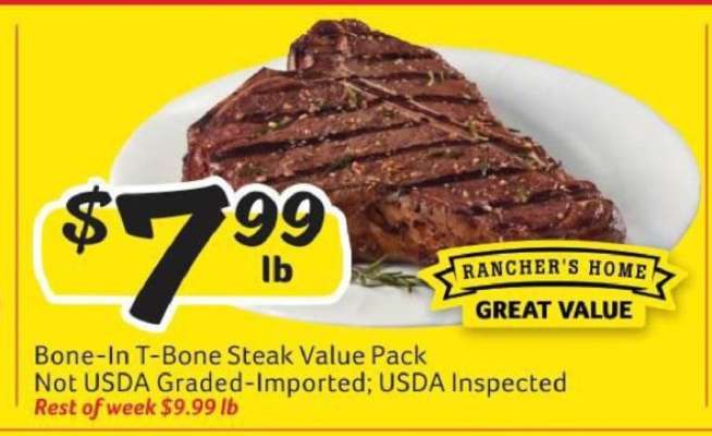 Bone-In T-Bone Steak Value Pack