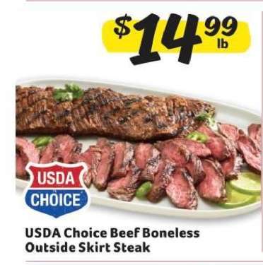 USDA Choice Beef Boneless Outside Skirt Steak