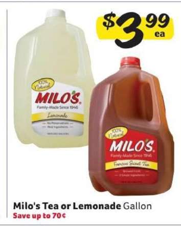 Milo's Tea or Lemonade