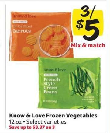 Know & Love Frozen Vegetables