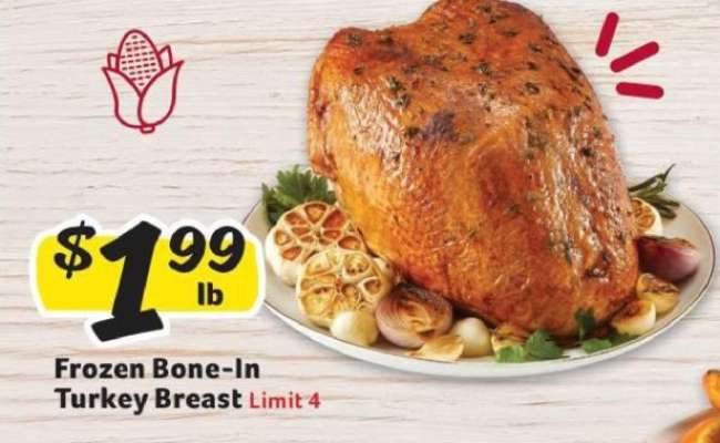 Frozen Bone-In Turkey Breast
