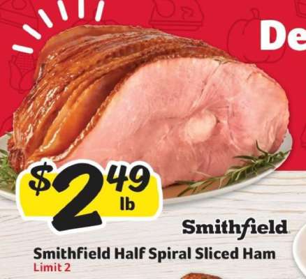 Smithfield Half Spiral Sliced Ham