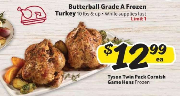 Tyson Twin Pack Cornish Game Hens