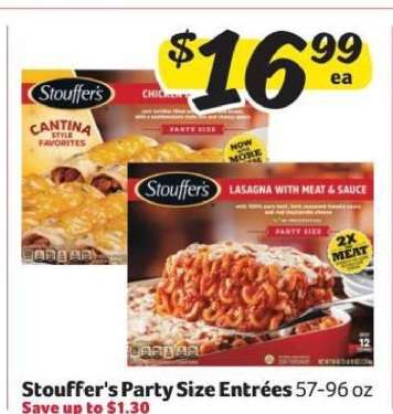 Stouffer's Party Size Entrees