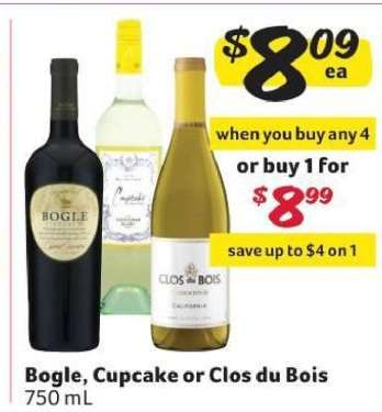 Bogle, Cupcake or Clos du Bois