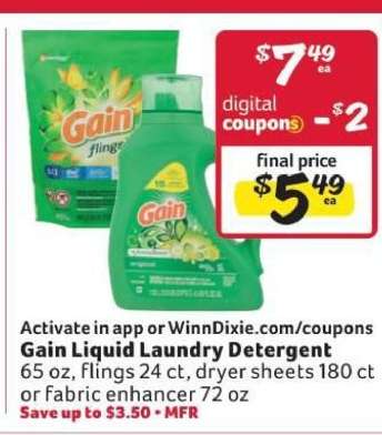 Gain Liquid Laundry Detergent