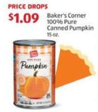 Baker's Corner 100% Pure Canned Pumpkin