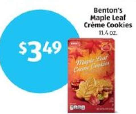 Benton's Maple Leaf Crème Cookies