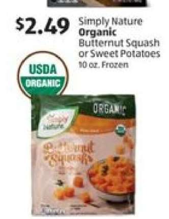 Simply Nature Organic Butternut Squash or Sweet Potatoes